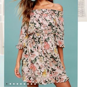 Lulus off-the-shoulder dress